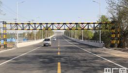 天津鐵建承建唐山銀河路跨京哈鐵路立交橋通車