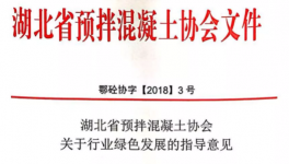 湖北省預(yù)拌混凝土行業(yè)發(fā)展指導(dǎo)意見