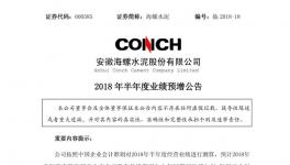 海螺、華新、冀東等半年報(bào)預(yù)喜 水泥行業(yè)利潤有望創(chuàng)新高