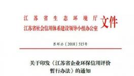 2019年江蘇實(shí)行“企業(yè)環(huán)?！瘪{照