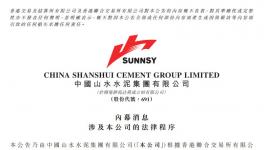 山水水泥對(duì)天瑞及前管理層等提起訴訟