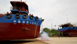 國內首艘LNG單燃料動力水泥罐裝船下水！