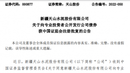天山水泥公開發(fā)行不超過100億元公司債券！