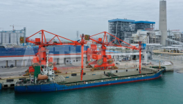 一次成功！紅獅集團廣州港茂名碼頭卸船機成功試生產(chǎn)！