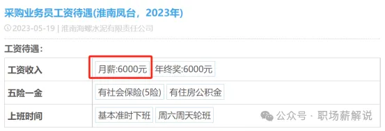 海螺水泥員工自爆工資收入明細，網(wǎng)友說：水泥巨頭，挺低的啊
